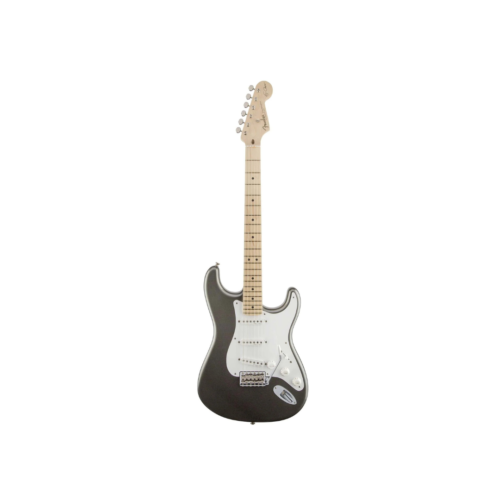 Fender Artist Eric Clapton Stratocaster Electric Guitar – Maple Neck, Pewter with Vintage-Style Pickups and Active Mid-Boost