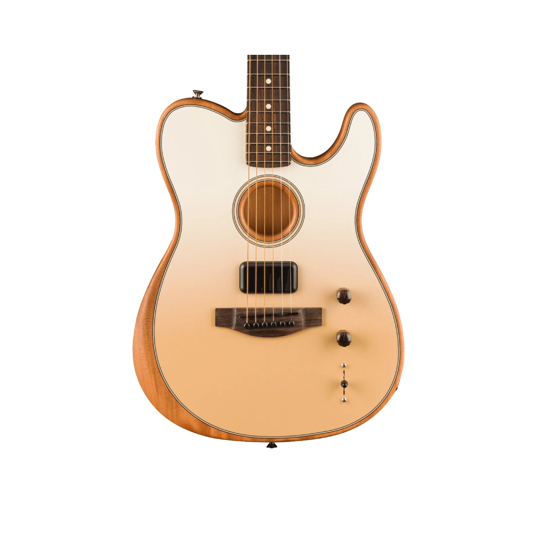 Fender FINNEAS Signature Acoustasonic Player Telecaster w/Bag, RW FB, Cappuccino Fade