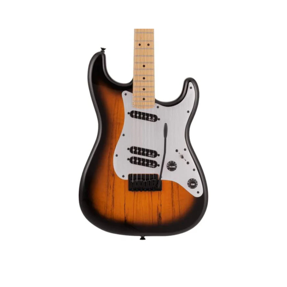 Squier FSR Contemporary Exotic Stratocaster Special Guitar, Roasted Maple FB, 2-Color Sunburst