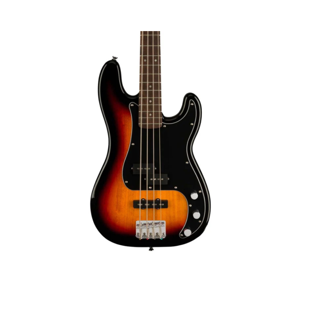 Squier Affinity Series PJ Bass Guitar Pack, Laurel FB, 3-Color Sunburst, 230V, EU