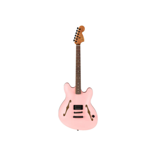 Fender Tom DeLonge Starcaster Electric Guitar, RW FB, Shell Pink