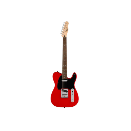Squier Sonic Telecaster Electric Guitar w/Black Pickguard, Laurel FB, Torino Red