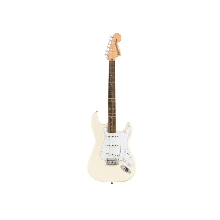 6c11fd62bf1833ca14be146c8b905972.png Squier FSR Affinity Series Stratocaster Electric Guitar, Laurel FB, Olympic White