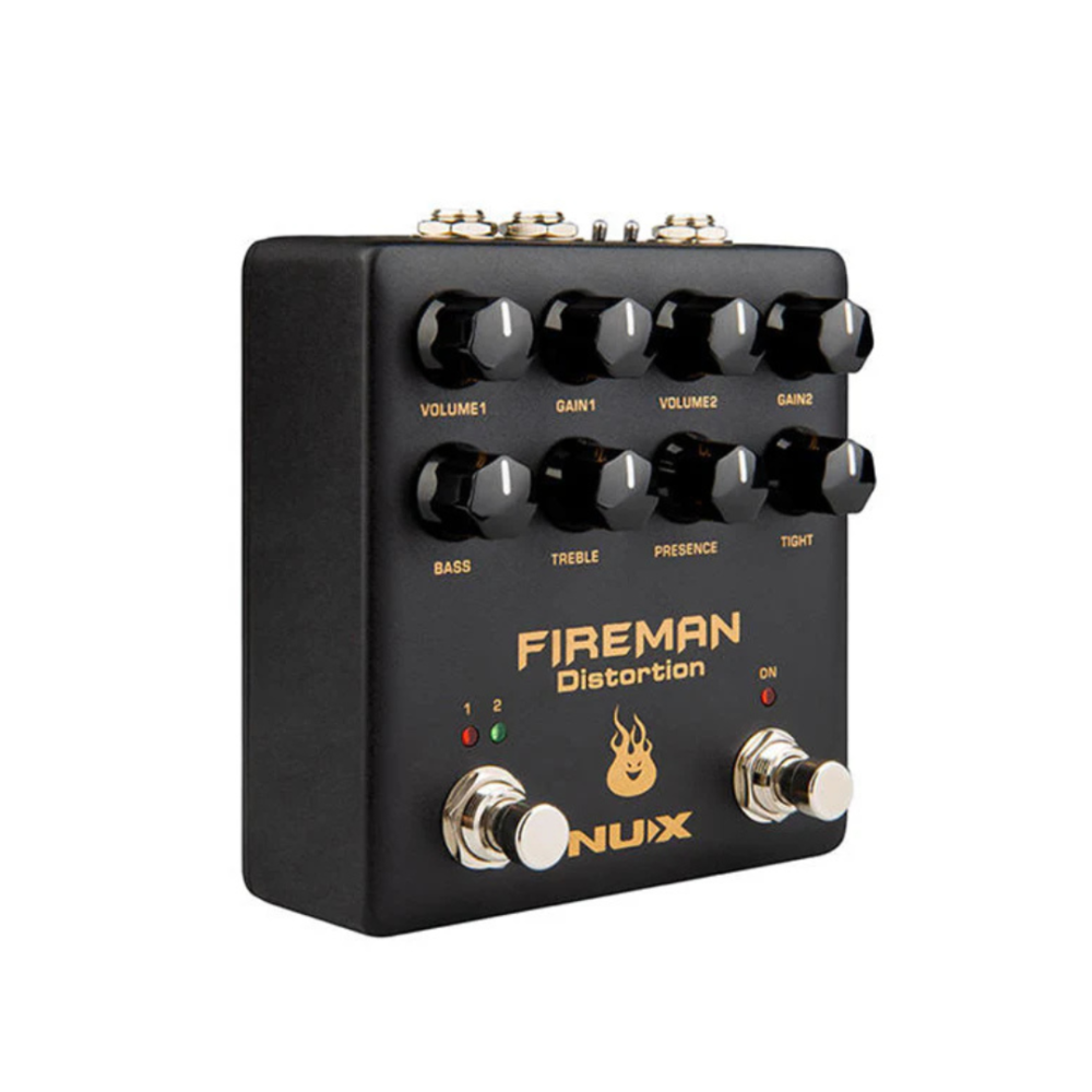 NUX NDS‑5 Fireman – Dual Channel Distortion Guitar Effects Pedal for Dynamic Tone & Powerful Drive
