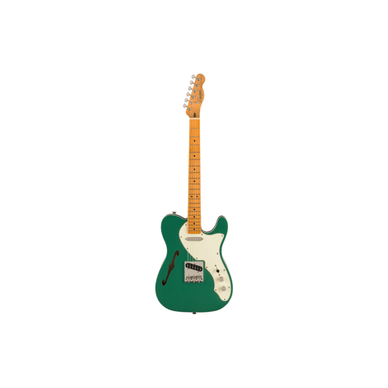Squier FSR Classic Vibe 60s Telecaster Thinline Electric Guitar, Maple FB, Sherwood Green