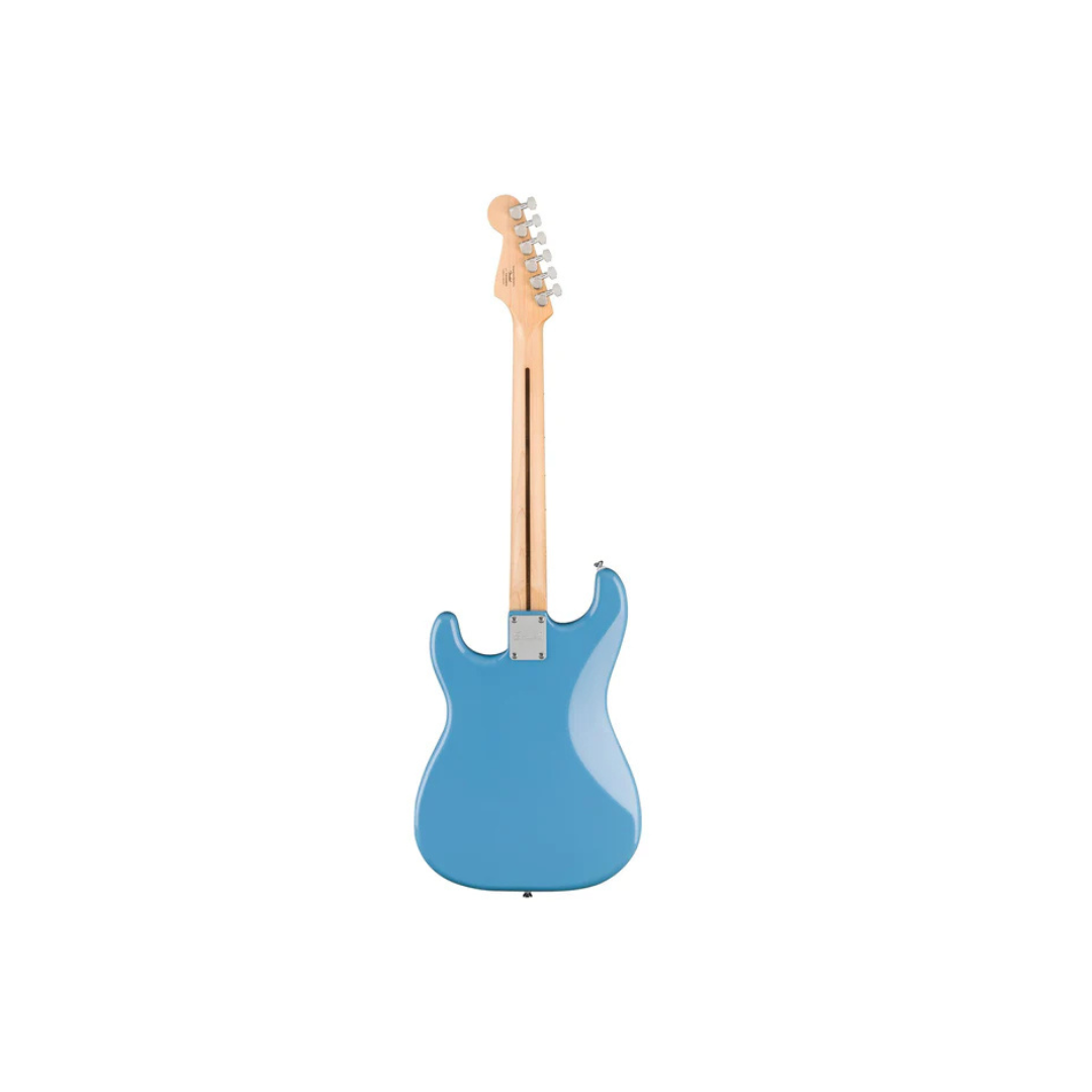 1b6d1fab4db5af5a0494e046b370bbc7.png Squier Limited Ed Sonic Stratocaster HT H Elec Guitar w/White Pickguard, Maple FB, California Blue