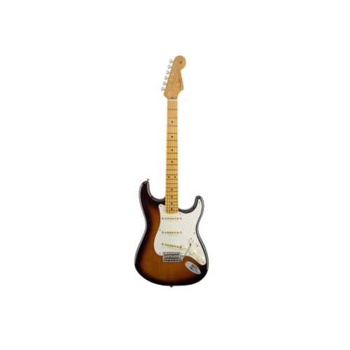 Fender Artist Eric Johnson Stratocaster Electric Guitar – Maple Fingerboard, 2-Tone Sunburst with Vintage-Style Single-Coil Pickups