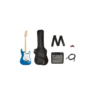 Squier Affinity Series HSS Stratocaster Guitar Pack, Maple FB, Lake Placid Blue, 230V, EU