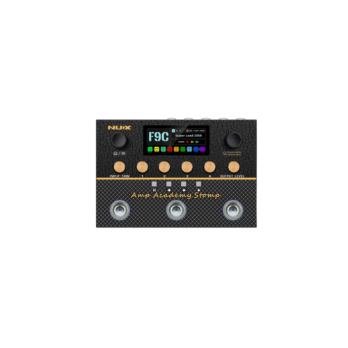 NUX NMA-3AAP Amp Academy Stomp – Compact Guitar Effect Pedal Modeler with 3 Footswitches for Versatile Tone Shaping