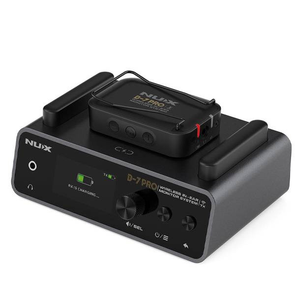 Nux B-7 PRO – Wireless In-Ear Monitor System for Stage and Studio, 2.4GHz [Display Unit]