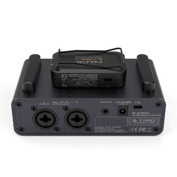 Nux B-7 PRO – Wireless In-Ear Monitor System for Stage and Studio, 2.4GHz [Display Unit]
