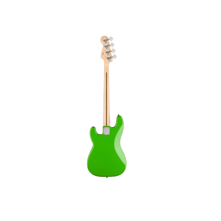 96fee04903ed1cc9198210c20c59b145.png Squier Limited Edition Sonic Precision Bass Guitar w/Black Pickguard, Laurel FB, Lime Green