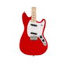 Squier Sonic Mustang Electric Guitar w/White Pickguard, Maple FB, Torino Red