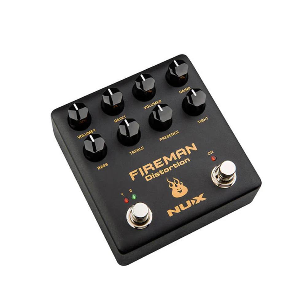 NUX NDS‑5 Fireman – Dual Channel Distortion Guitar Effects Pedal for Dynamic Tone & Powerful Drive