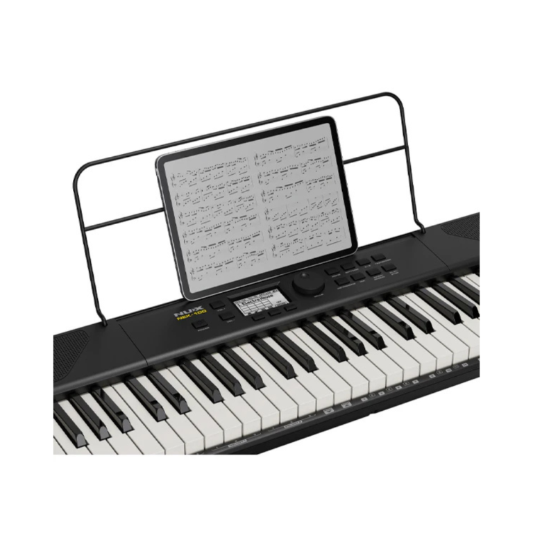 NUX NEK-100 61-Key Portable Digital Keyboard – Electronic Keyboard with Touch Response & Bluetooth Connectivity