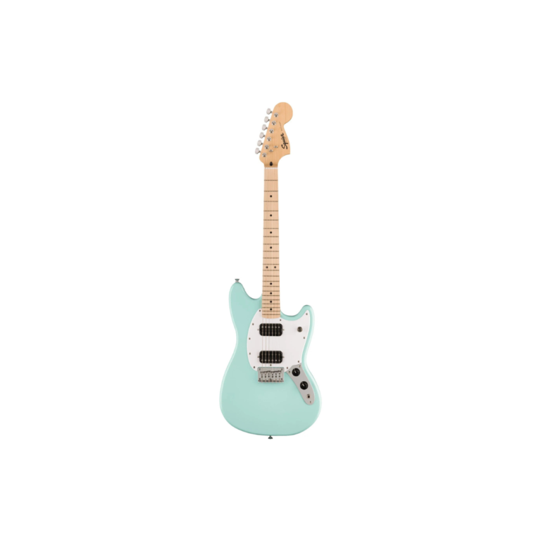 b07bdd9dfc6f6efe74d45f87658fac1b.png Squier FSR Sonic Mustang HH Electric Guitar w/White Pickguard, Maple FB, Sonic Blue