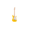 Squier Limited Ed Sonic Stratocaster HT Electric Guitar w/White Pickguard, Maple FB, Graffiti Yellow