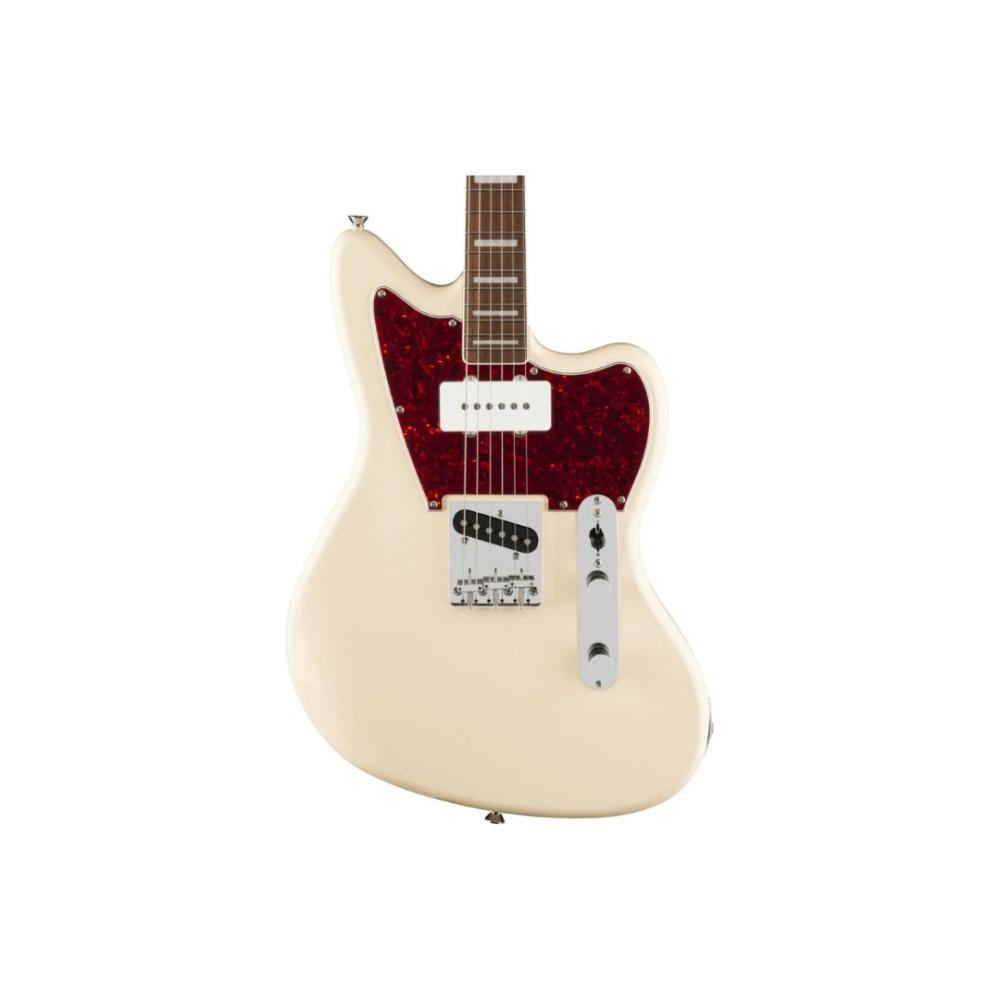 Squier Limited Edition Paranormal Offset Telecaster SJ Electric Guitar, Laurel FB, Olympic White