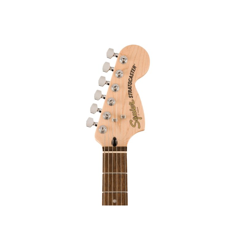 Squier Affinity Series Stratocaster Junior HSS Electric Guitar, Laurel FB, Ice Blue Metallic