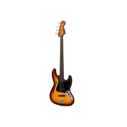 Fender Limited Edition American Suona Jazz Bass Thinline Guitar, Ebony FB, Violin Burst
