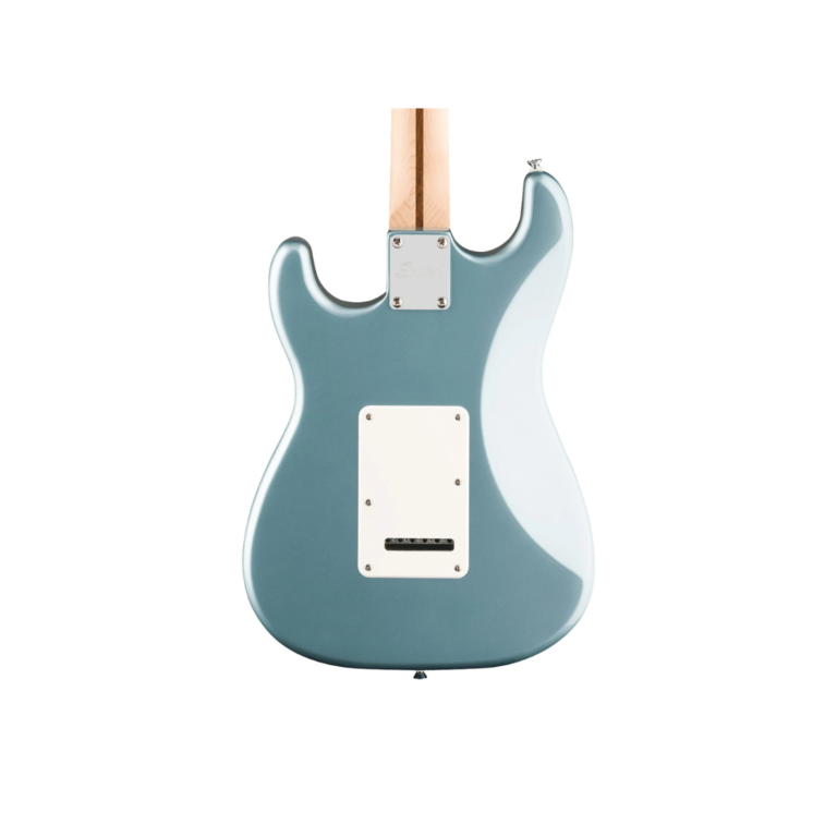 Squier Affinity Series Stratocaster Junior HSS Electric Guitar, Laurel FB, Ice Blue Metallic