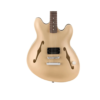 Fender Tom DeLonge Starcaster Electric Guitar, RW FB, Shoreline Gold