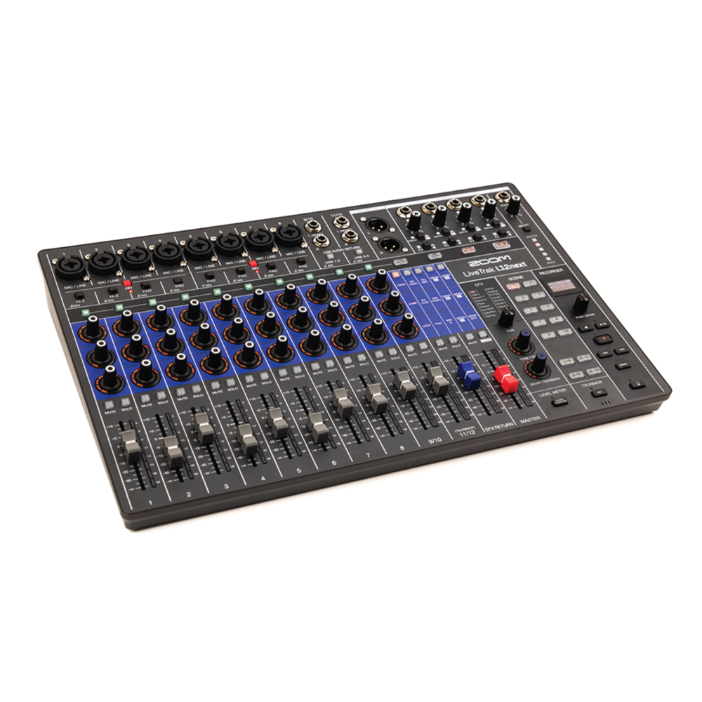 Zoom LiveTrak L-12 Next – 12-Channel Digital Mixer, Multitrack Recorder & USB Audio Interface with Advanced Monitoring and Enhanced Workflow