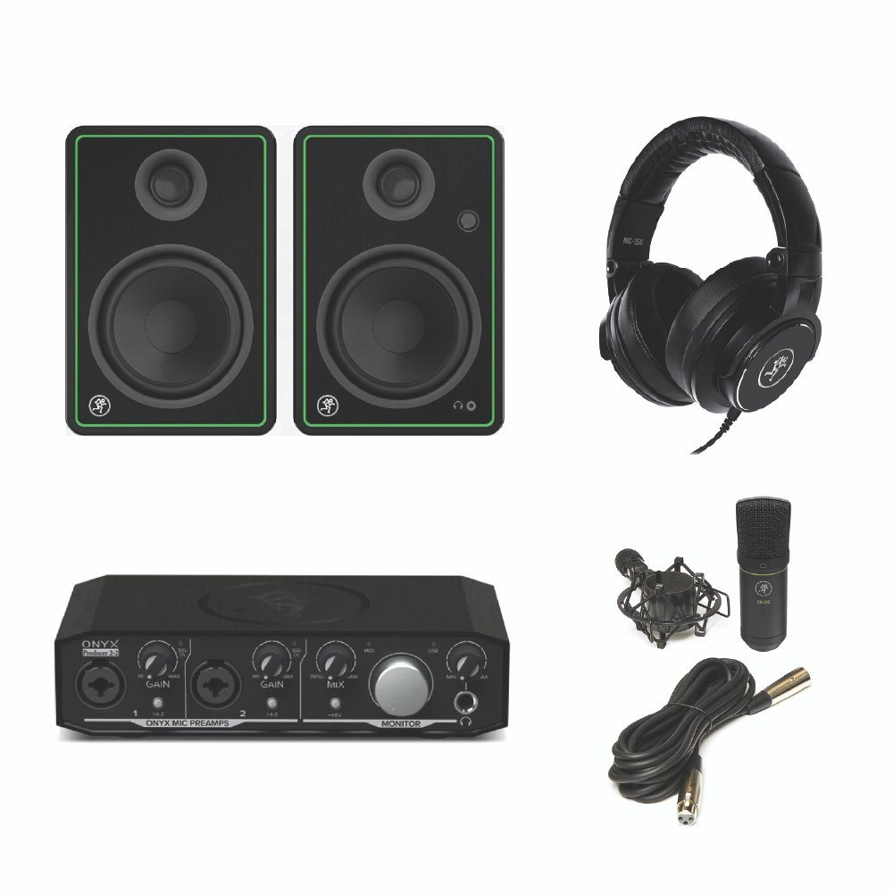 Mackie EM91C + Onyx Producer 2•2 + CR5-X + MC150 – Gaming & Streaming Bundle