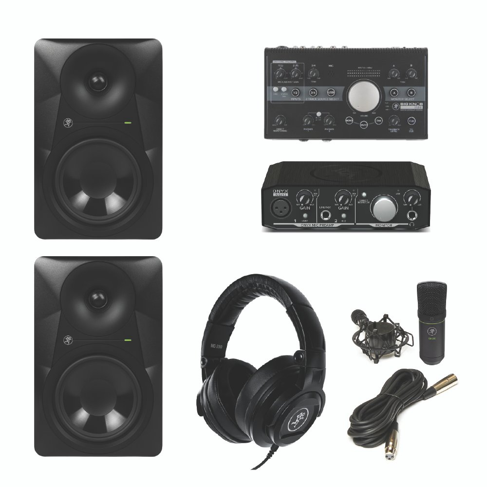 Mackie EM-91C + Onyx Artist 1•2 + MR624 + Big Knob Studio + MC-250 – Gaming & Streaming Pro Bundle