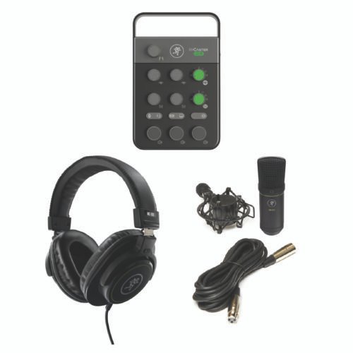 Mackie M•Caster Live – Gaming & Streaming Bundle with EM-91C Microphone and MC-100 Headphones